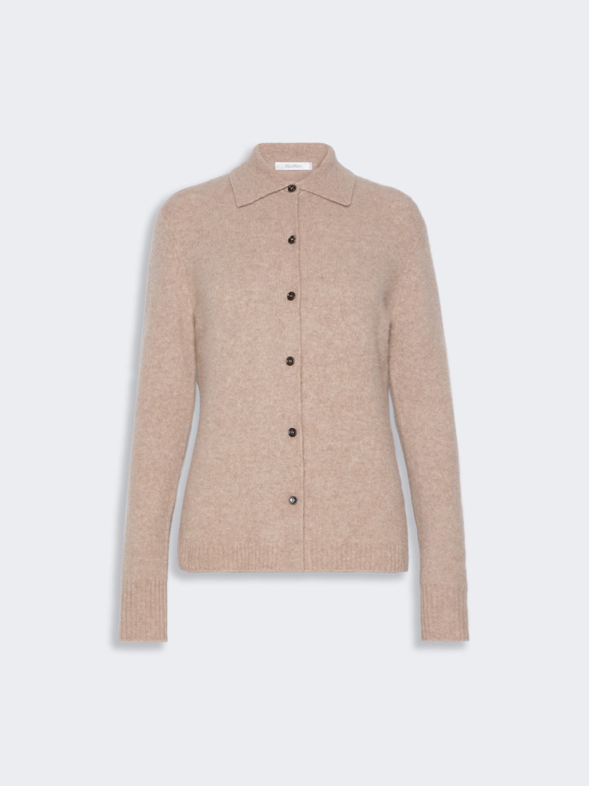 Cashmere yarn shirt-cut cardigan - SAND - Max Mara - 5