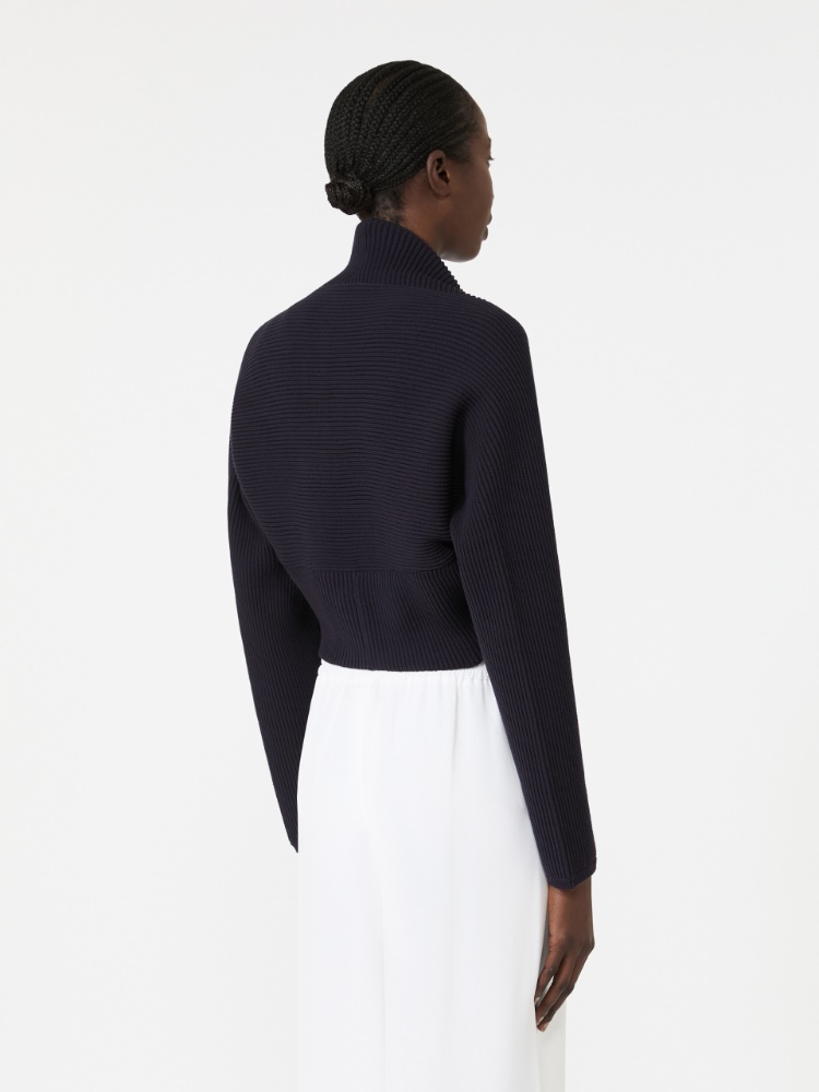 Viscose yarn shrug - ULTRAMARINE - 3