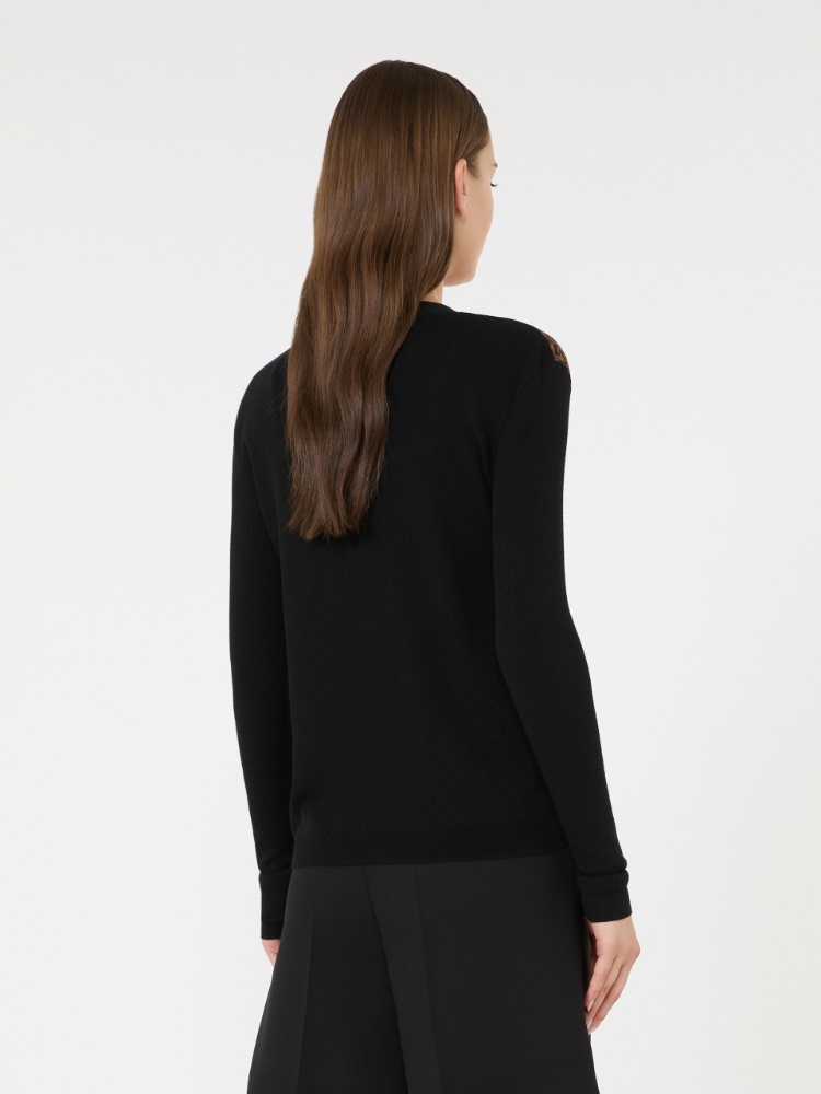 리브라 버진울 가디건 - BLACK - Max Mara - 3