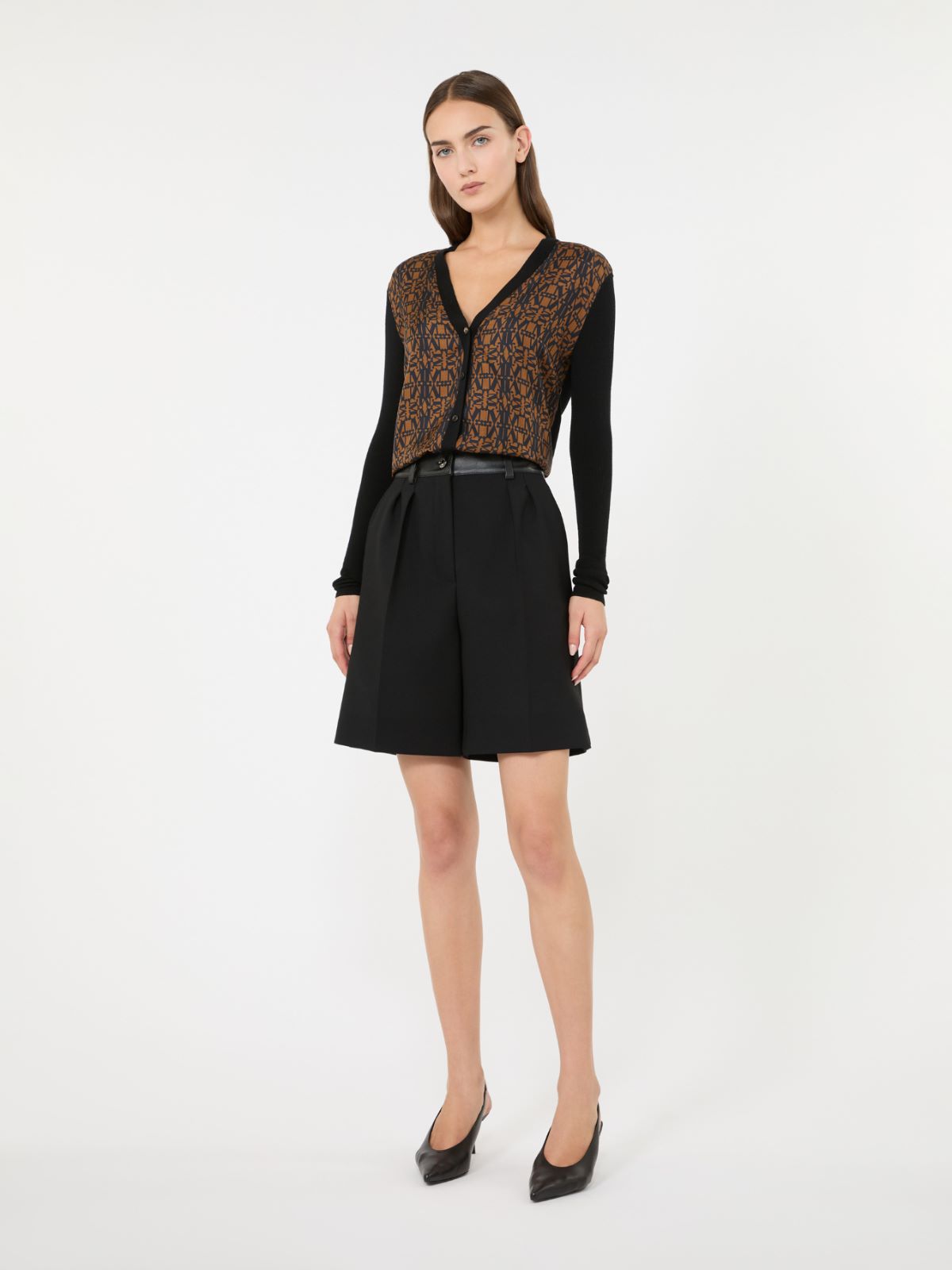 리브라 버진울 가디건 - BLACK