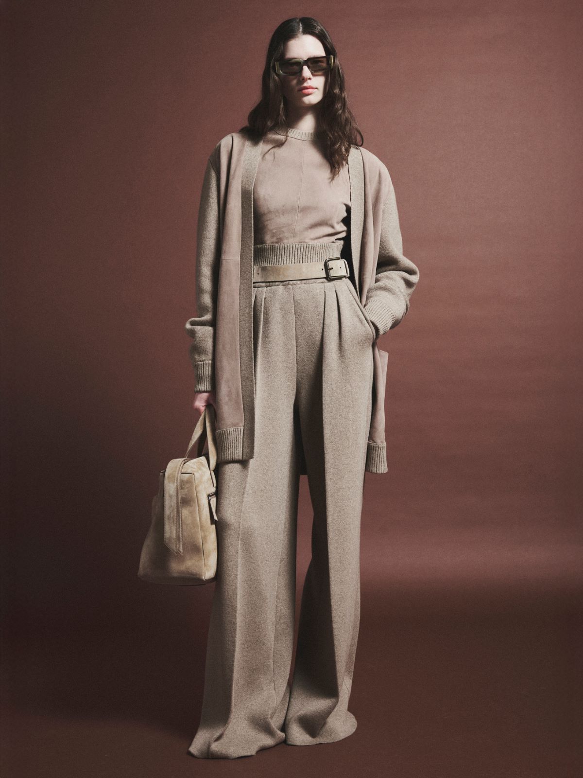 [オリヴェート] ウール カシミヤ カーディガン + BEIGE - Max Mara