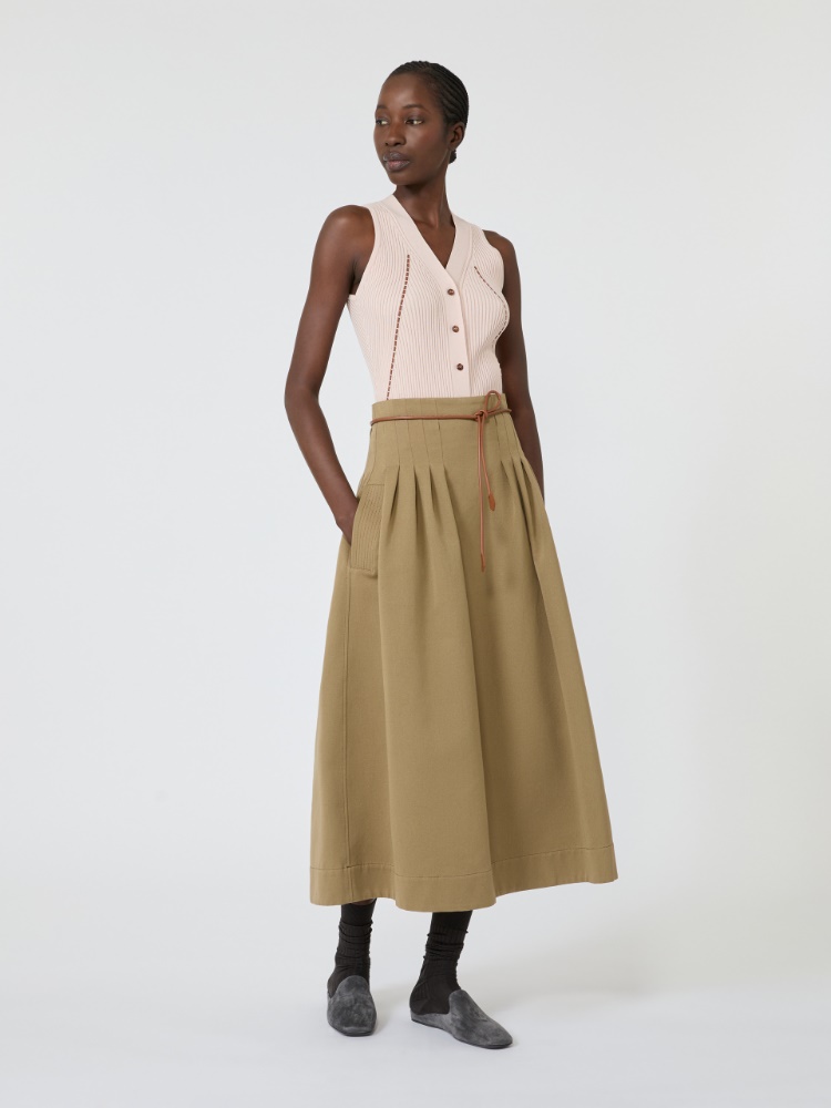 Cotton and viscose yarn gilet + PINK - Max Mara