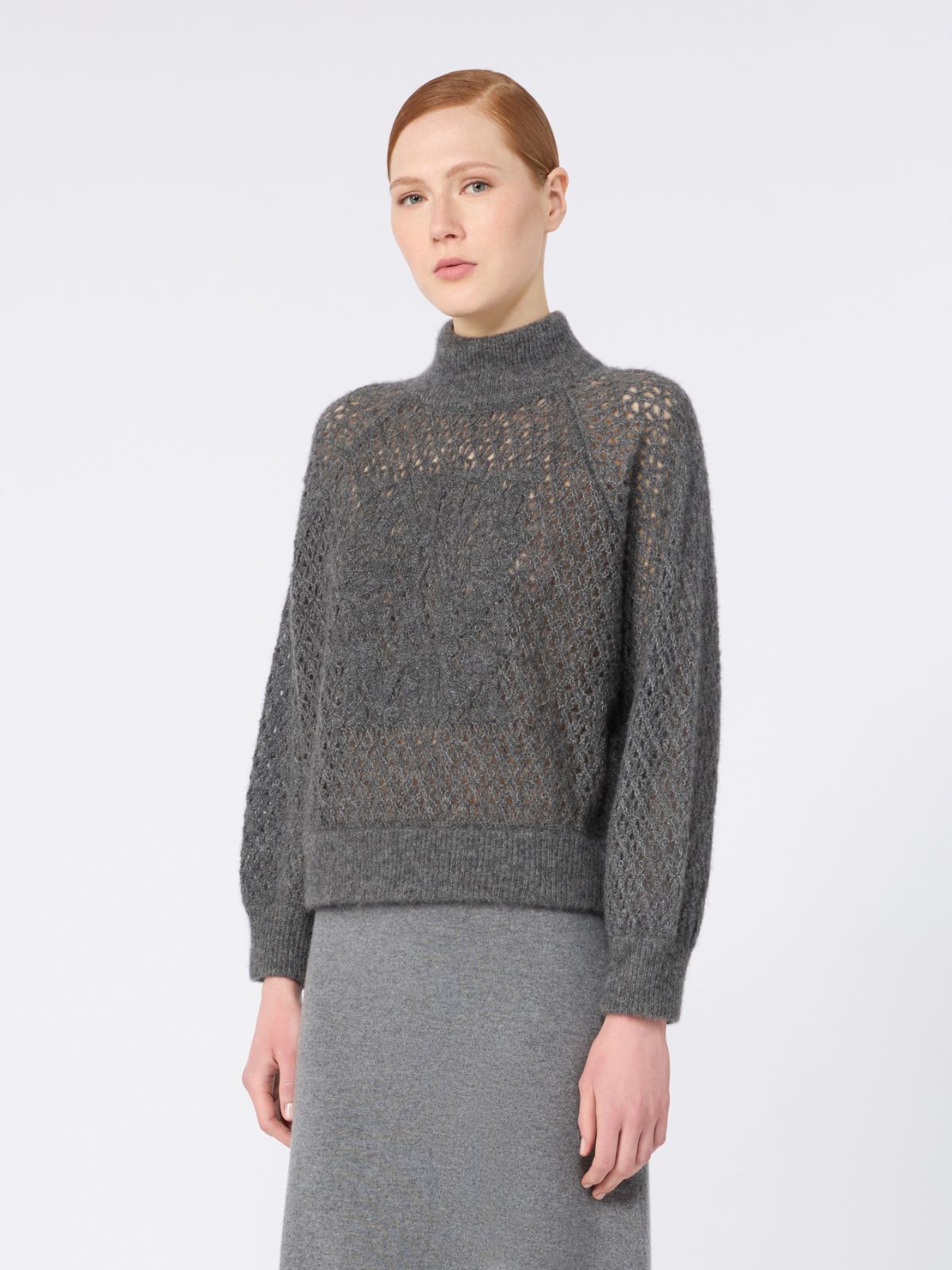 파그리아 캐시미어 스웨터 - DARK GREY - Max Mara - 2