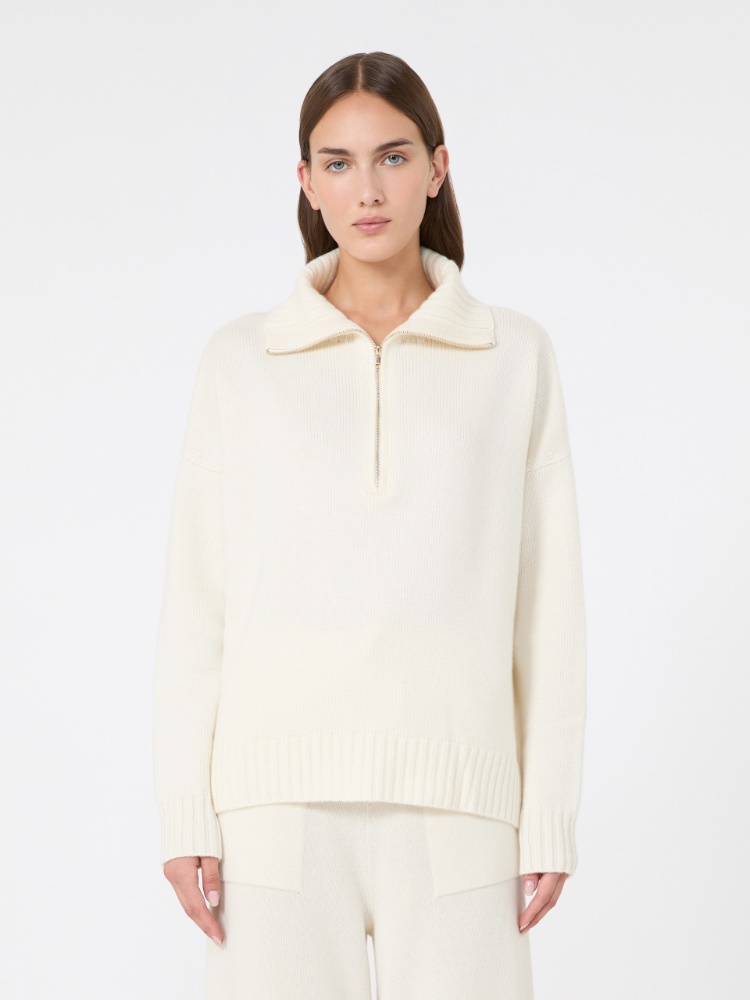 Cashmere yarn high-neck sweater - WHITE - Max Mara - 2
