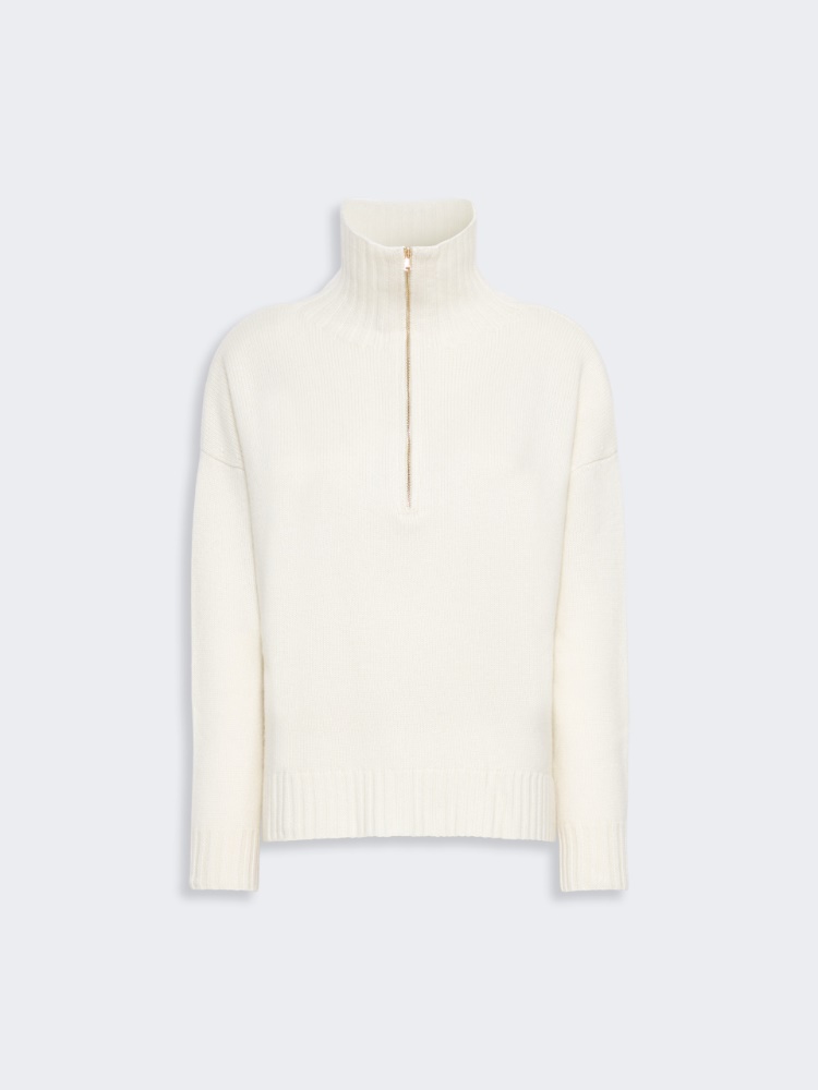 Cashmere yarn high-neck sweater - WHITE - Max Mara - 5