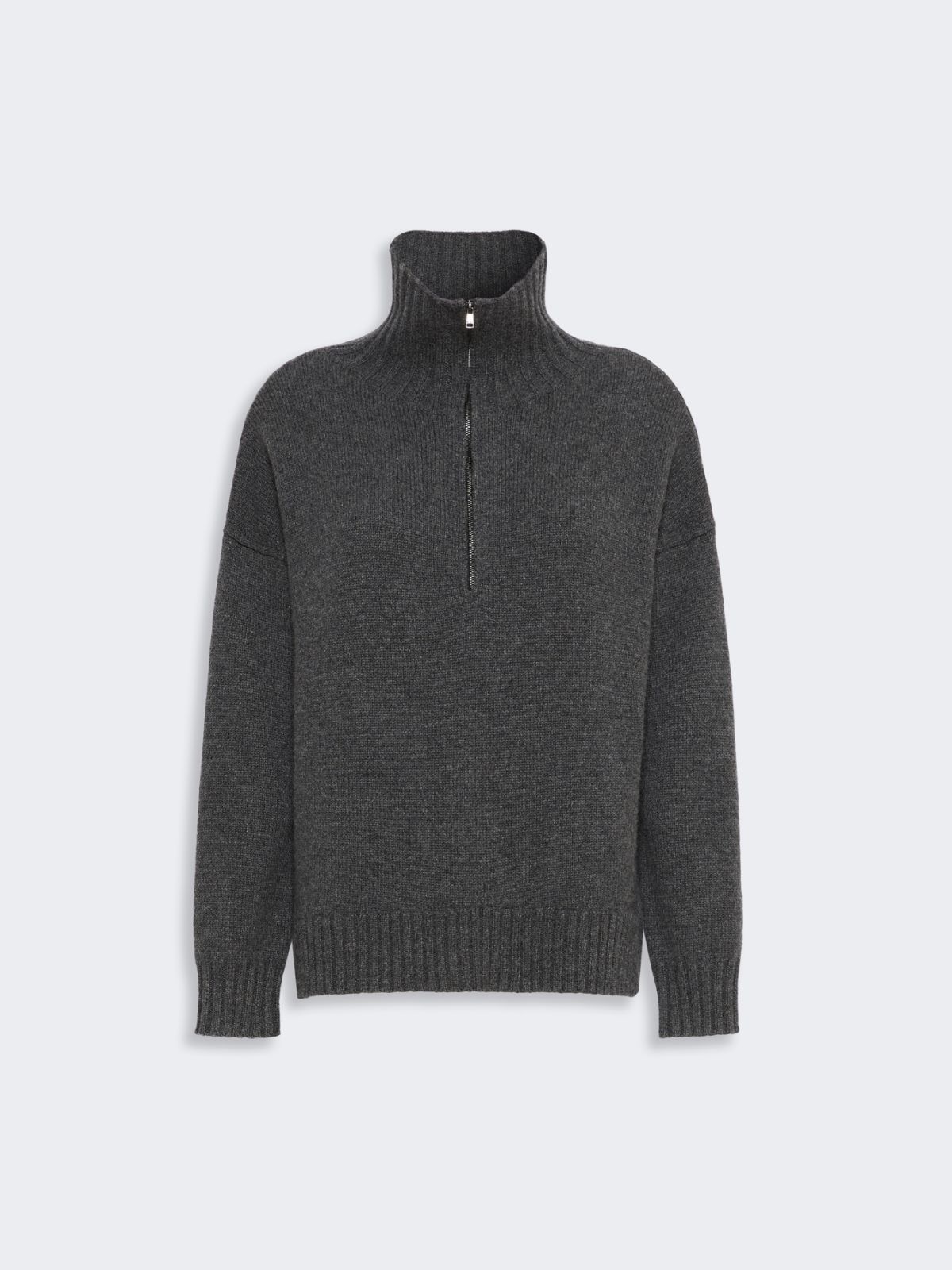 Cashmere yarn high-neck sweater - DARK GREY - Max Mara - 6