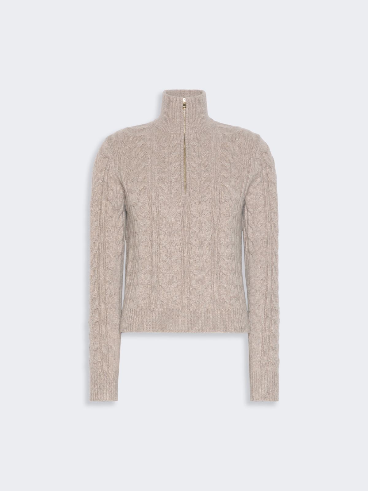 Cable-knit cashmere yarn sweater - SAND - Max Mara - 6