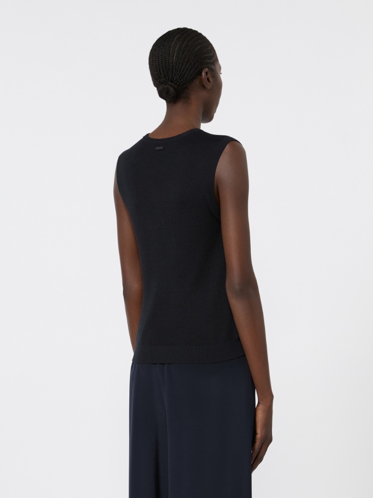 Cashmere and silk yarn sweater - ULTRAMARINE - Max Mara - 3
