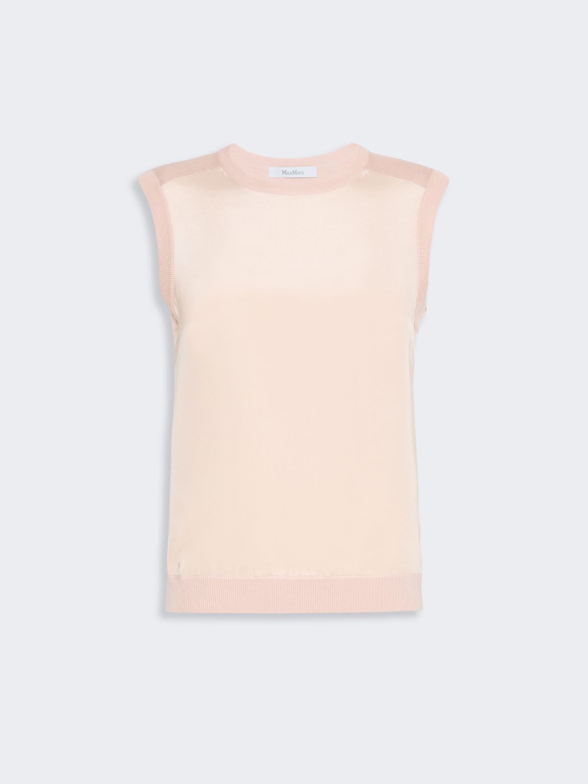 Sweter z kaszmirowo-jedwabnej przędzy - RÓŻOWY - Max Mara - 6