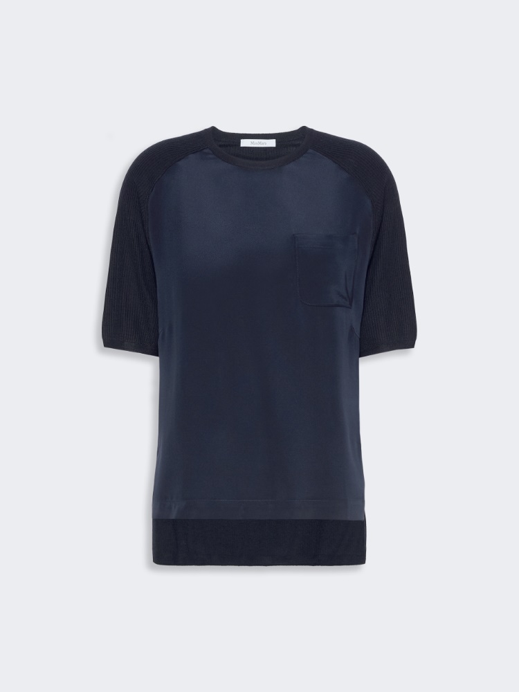 Loose cashmere and silk jumper - ULTRAMARINE