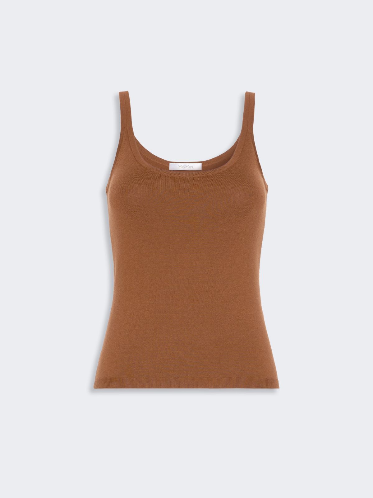 Sleeveless wool yarn sweater - TOBACCO - Max Mara - 5