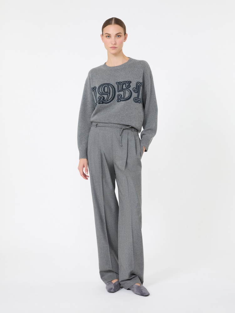 [フィード] ピュア カシミヤ ニット - MEDIUM GREY - マックスマーラ公式サイト