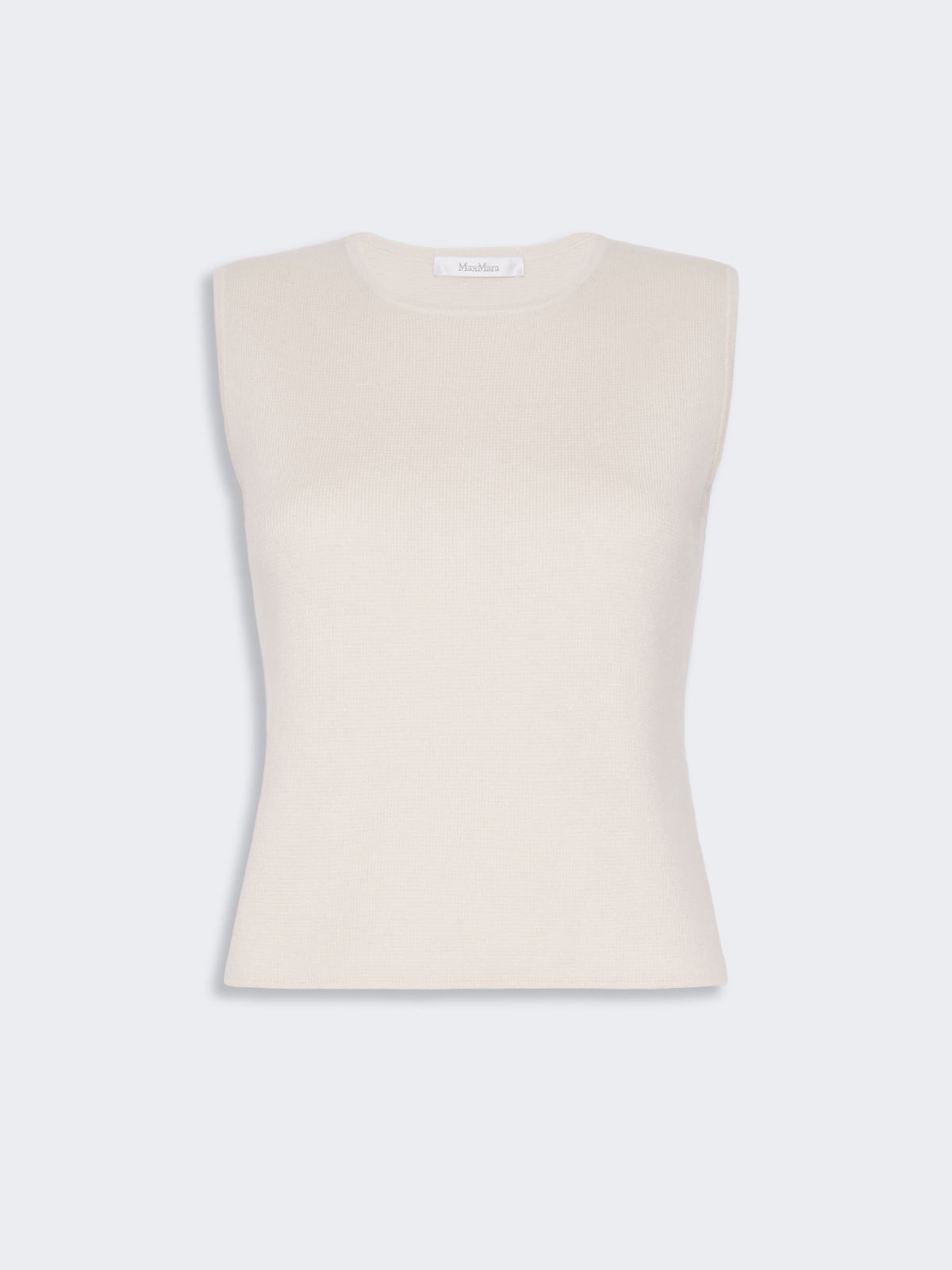 Sleeveless wool and cashmere sweater - BEIGE - Max Mara - 5