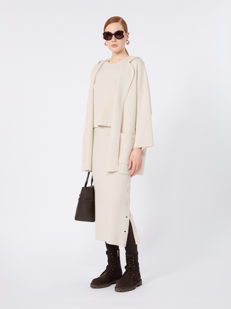 Sleeveless wool and cashmere sweater + BEIGE - Max Mara
