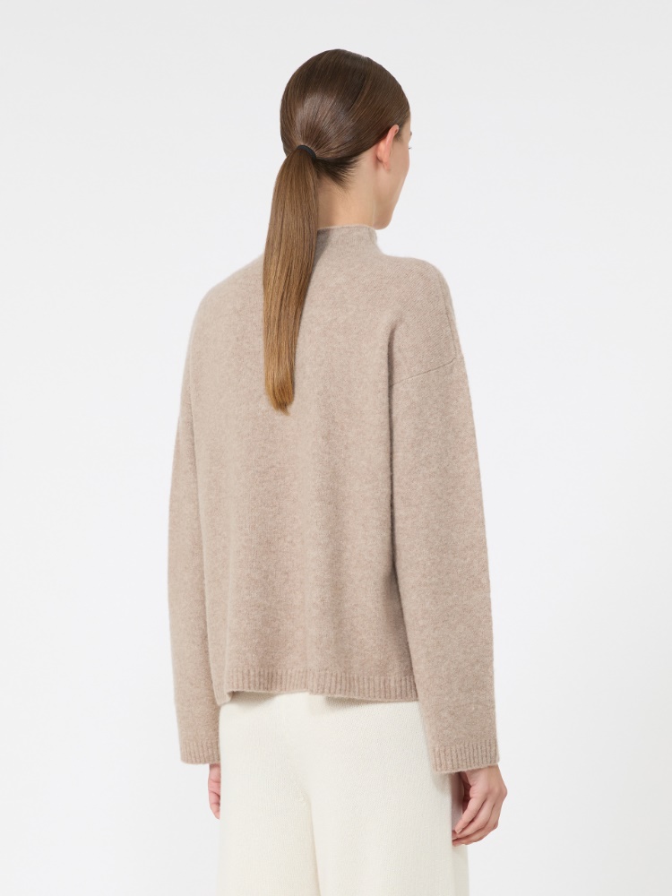 Relaxed-cut cashmere yarn sweater - SAND - Max Mara - 3