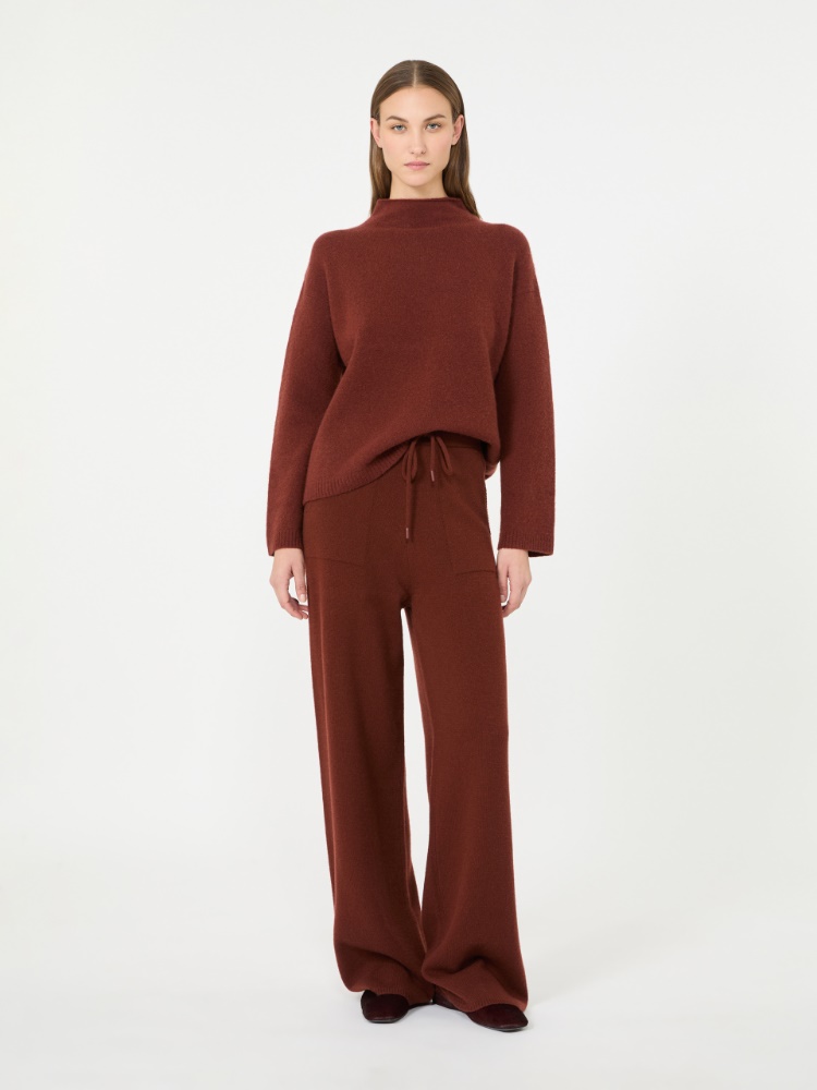 Relaxed-cut cashmere yarn sweater - RUST - Max Mara