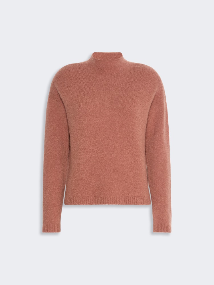 Relaxed-cut cashmere yarn sweater - DARK PINK - Max Mara - 5