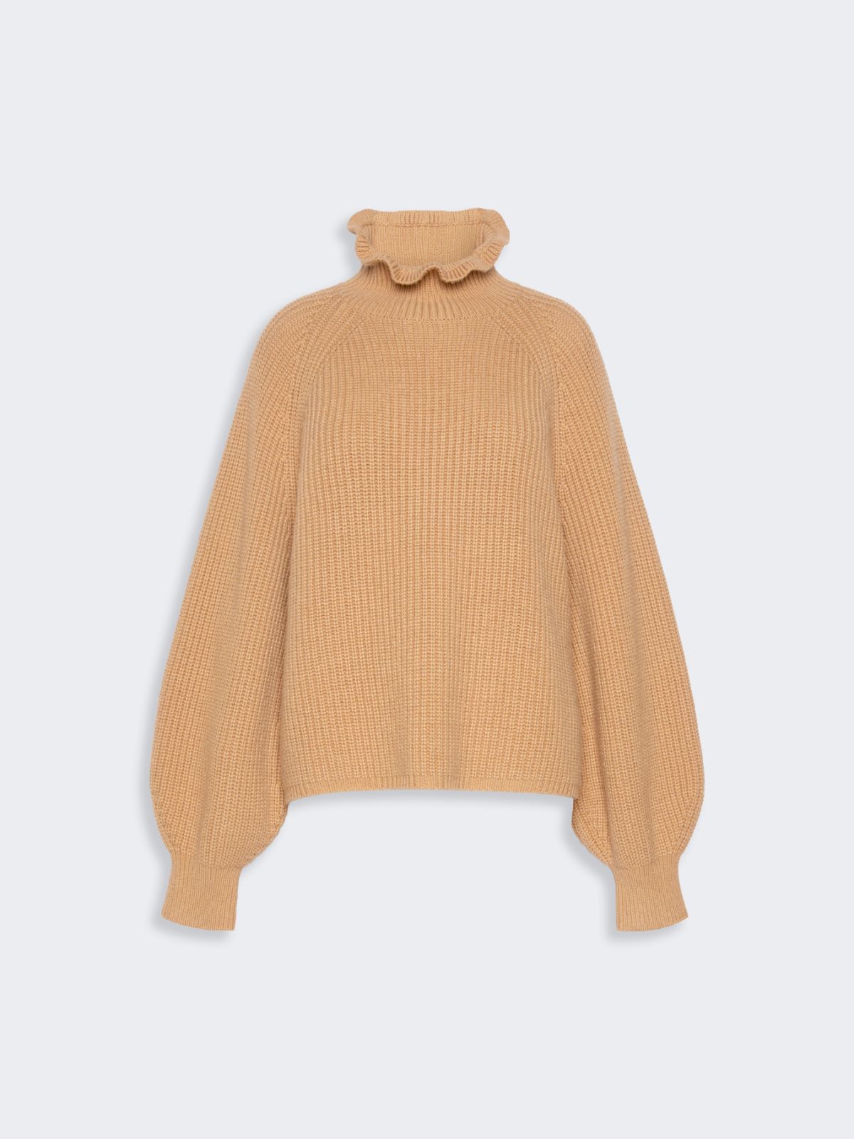 Relaxed-cut wool and cashmere sweater - CAMEL - Max Mara - 5
