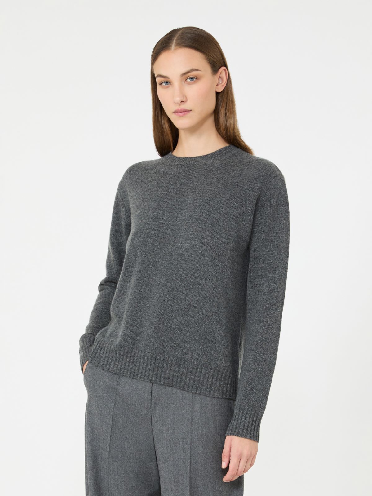 Cashmere yarn sweater - DARK GREY - Max Mara - 2