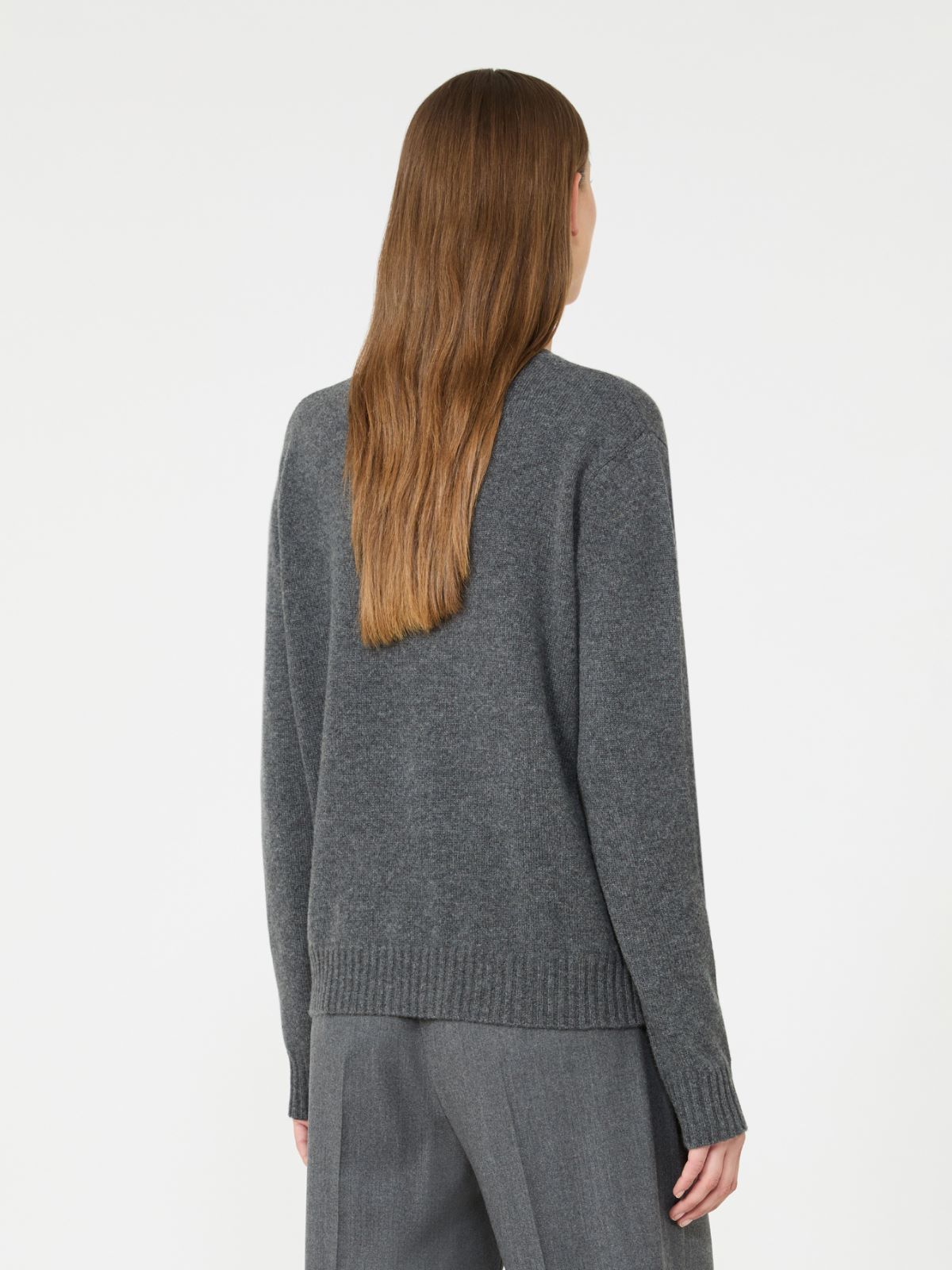 Cashmere yarn sweater - DARK GREY - Max Mara - 3