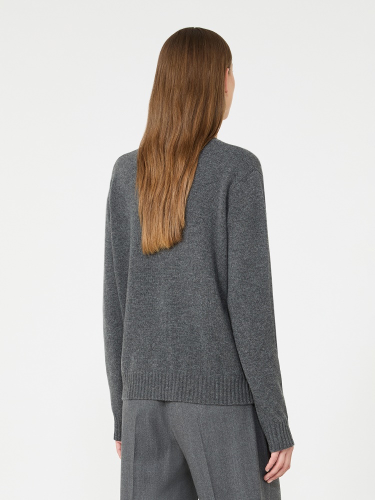 Cashmere yarn sweater - DARK GREY - Max Mara - 3