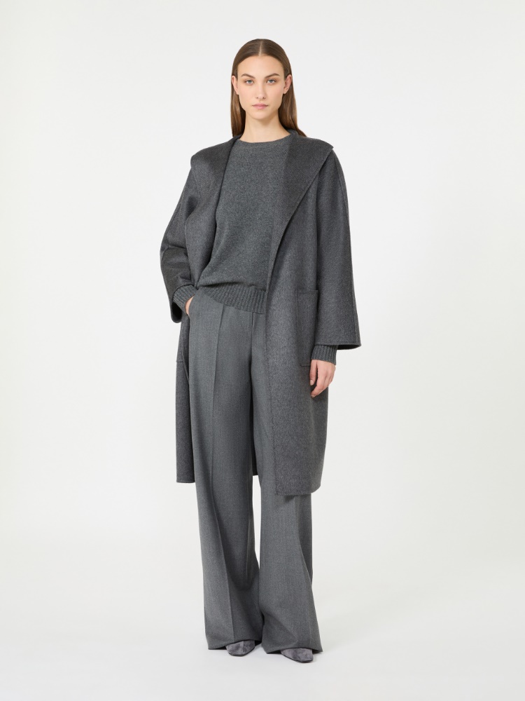 Cashmere yarn sweater - DARK GREY - Max Mara