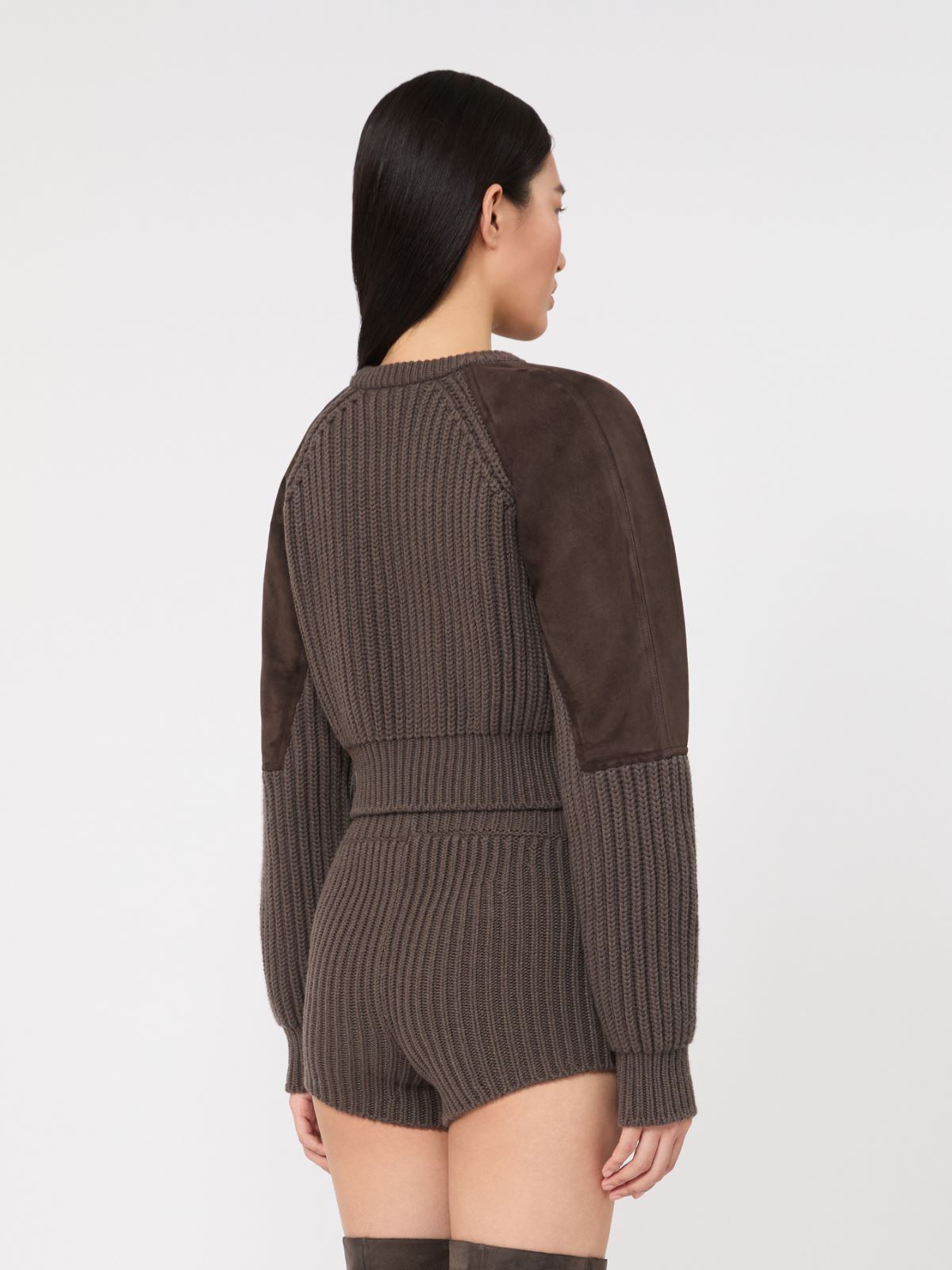 Prążkowany sweter z wełny i kaszmiru - BŁOTNY - Max Mara - 3