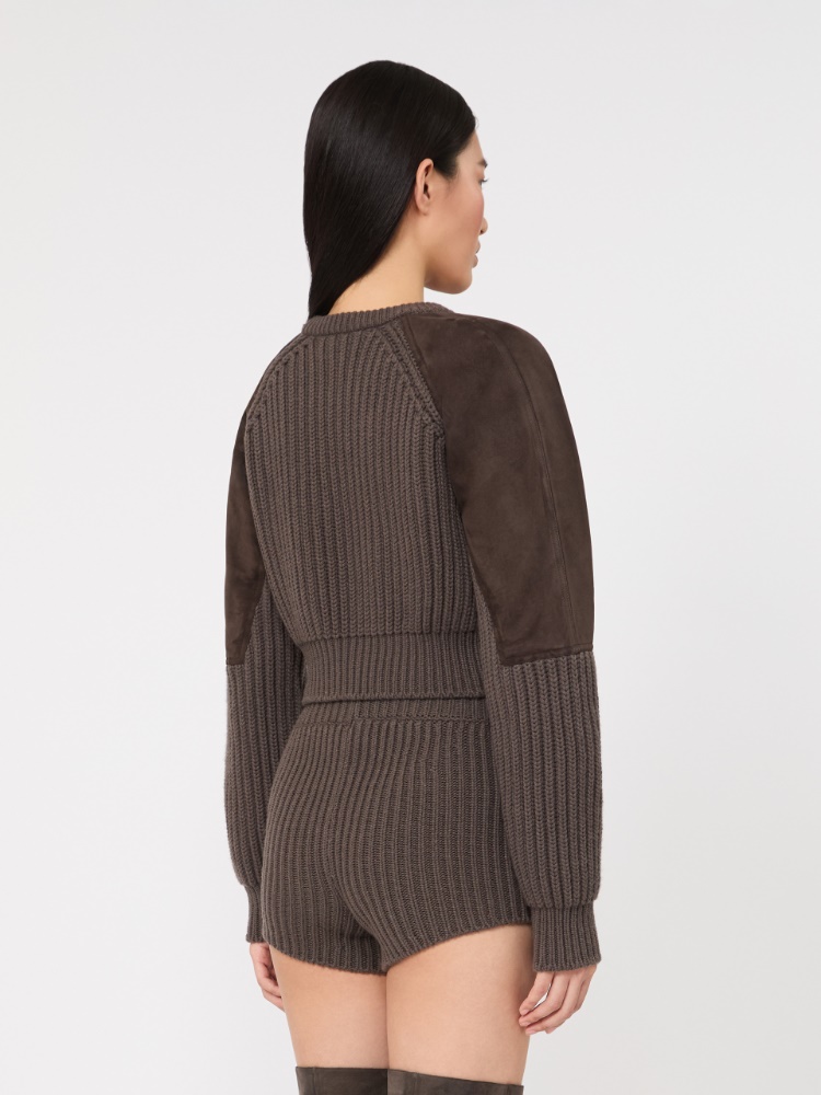 Prążkowany sweter z wełny i kaszmiru - BŁOTNY - Max Mara - 3