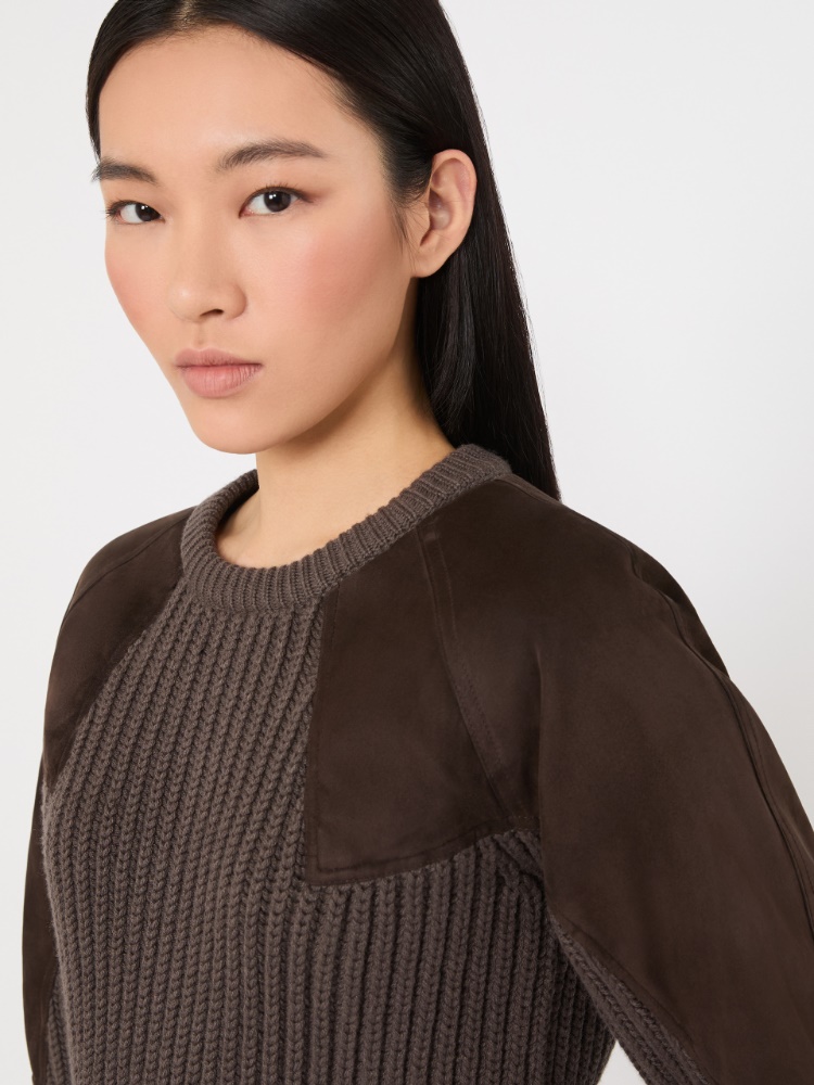 Prążkowany sweter z wełny i kaszmiru - BŁOTNY - Max Mara - 4