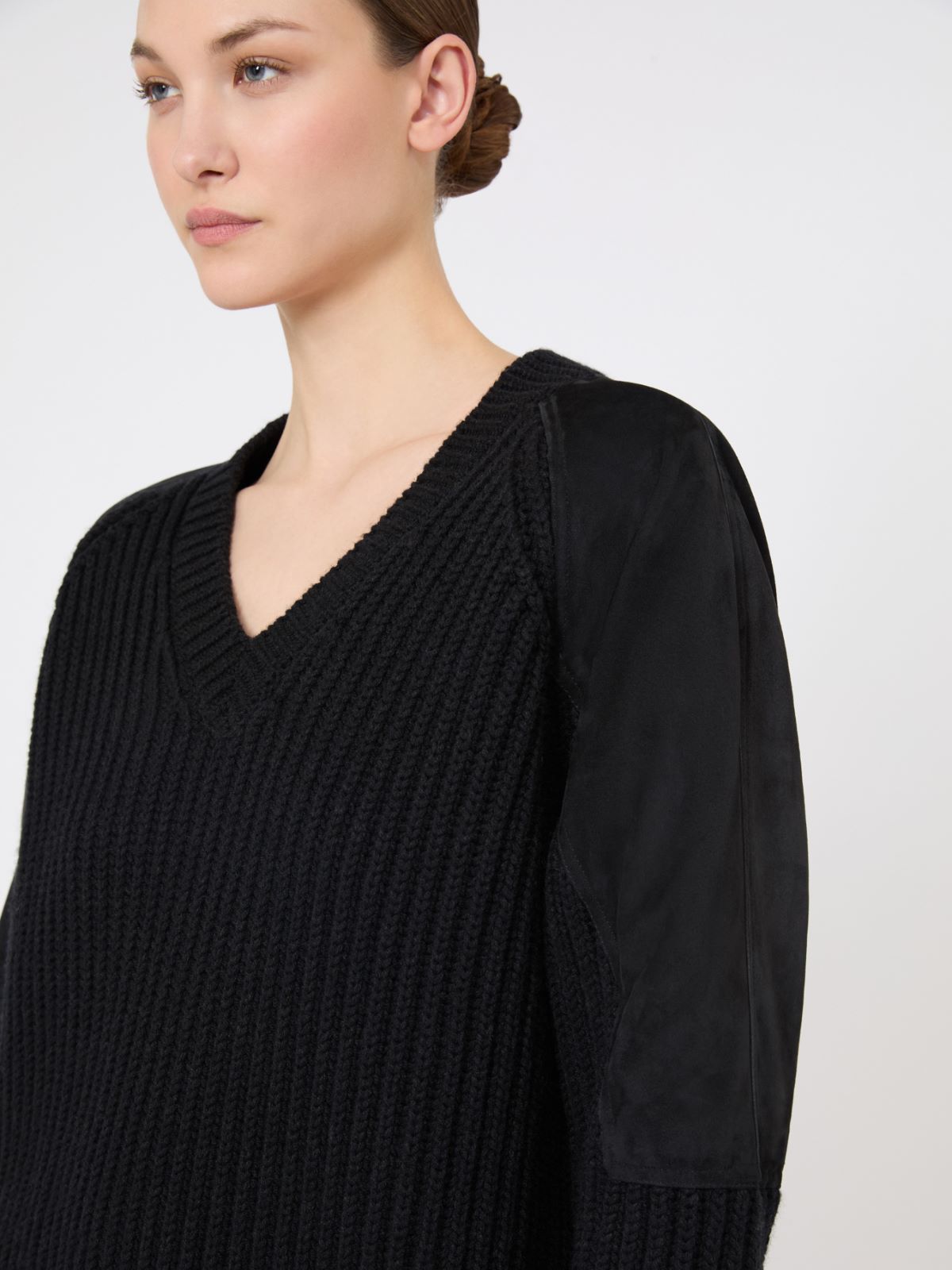 Wool and cashmere jumper - DARK GREY - Max Mara - 4