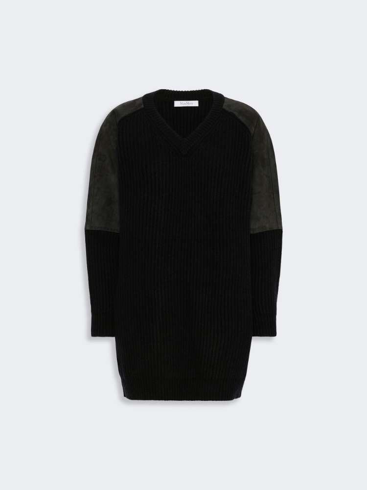 Wool and cashmere jumper - DARK GREY