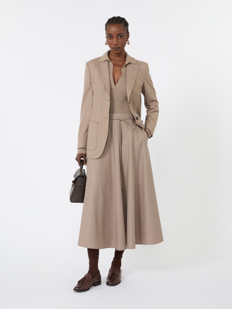 Cashmere yarn polo sweater - SAND - Max Mara
