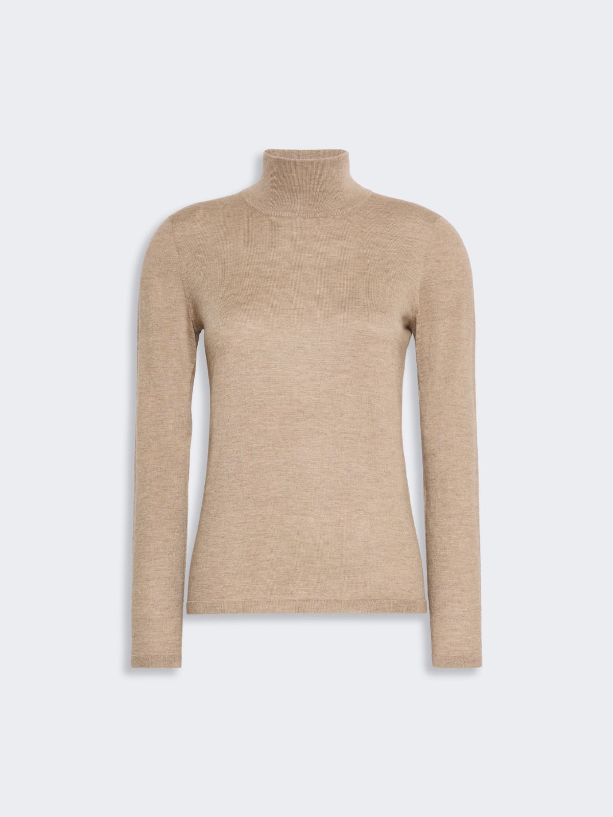 Cashmere yarn polo-neck sweater - SAND - Max Mara - 5