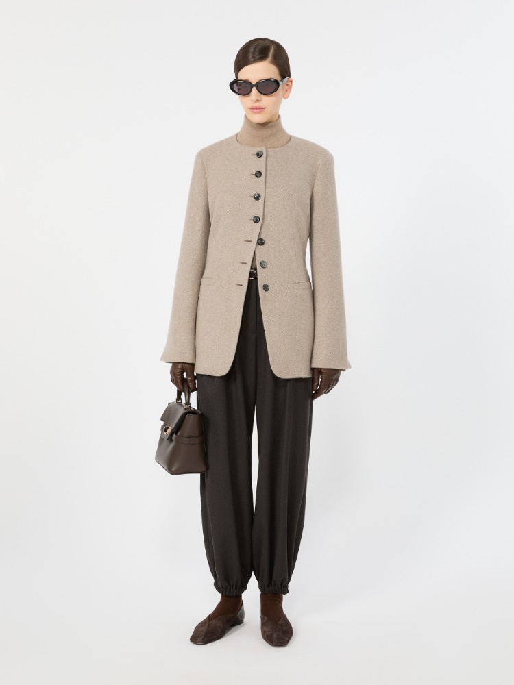 Cashmere yarn polo-neck sweater - SAND - Max Mara