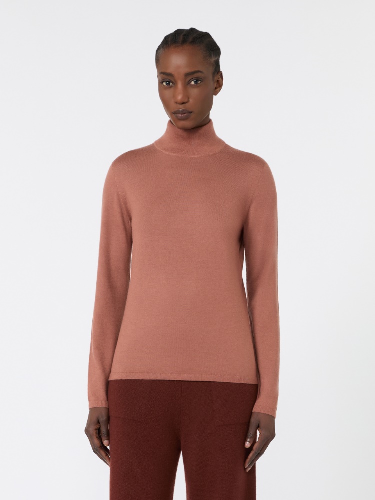 Cashmere yarn polo-neck sweater - TERRA COTTA - Max Mara - 2