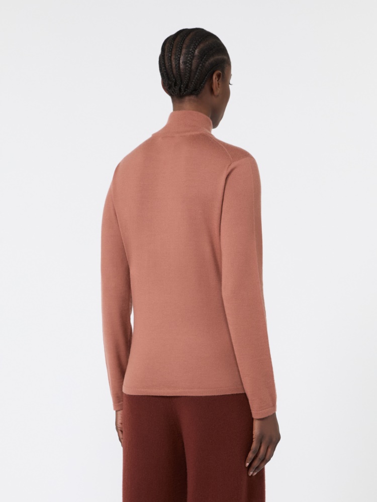 Cashmere yarn polo-neck sweater - TERRA COTTA - Max Mara - 3