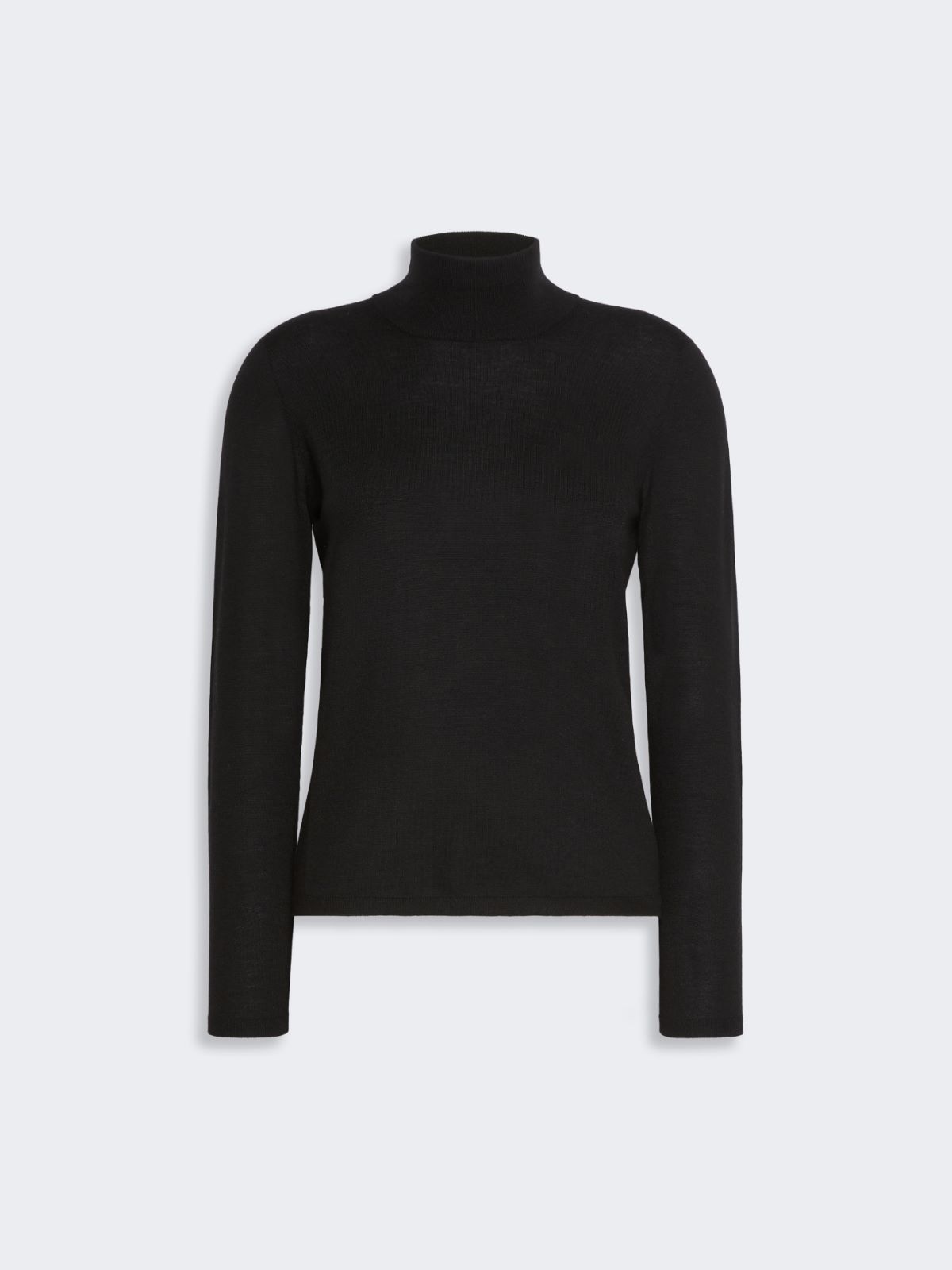 Cashmere yarn polo-neck sweater - BLACK - Max Mara - 4