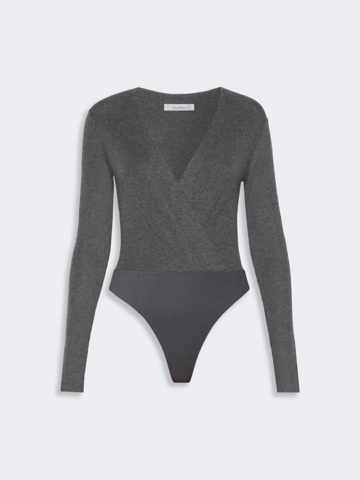 Cashmere yarn sweater bodysuit - DARK GREY - Max Mara - 5