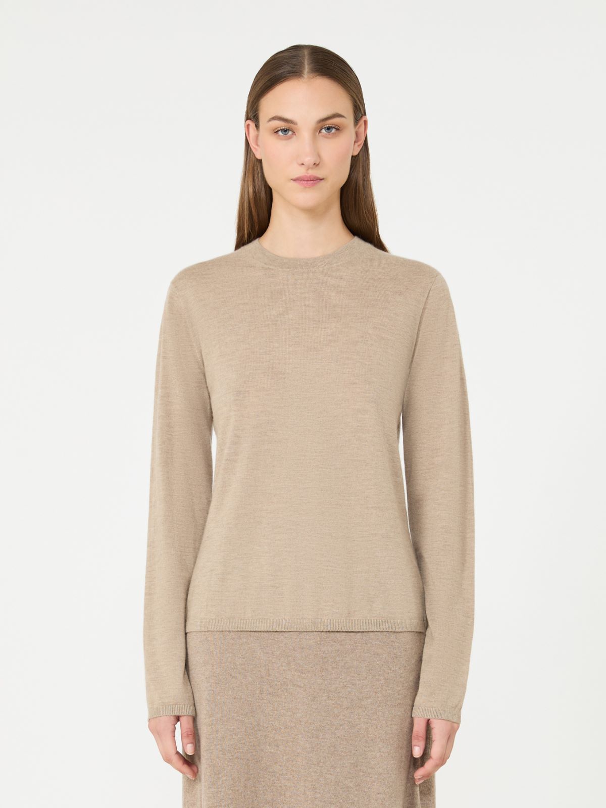 Cashmere yarn crew-neck sweater - SAND - Max Mara - 2