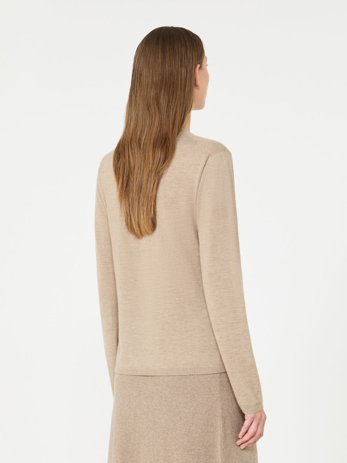 Cashmere yarn crew-neck sweater - SAND - Max Mara - 3