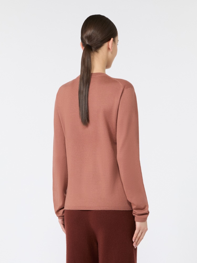Cashmere yarn crew-neck sweater - TERRA COTTA - Max Mara - 3