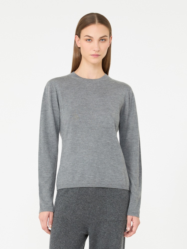 Cashmere yarn crew-neck sweater - MEDIUM GREY - Max Mara - 2