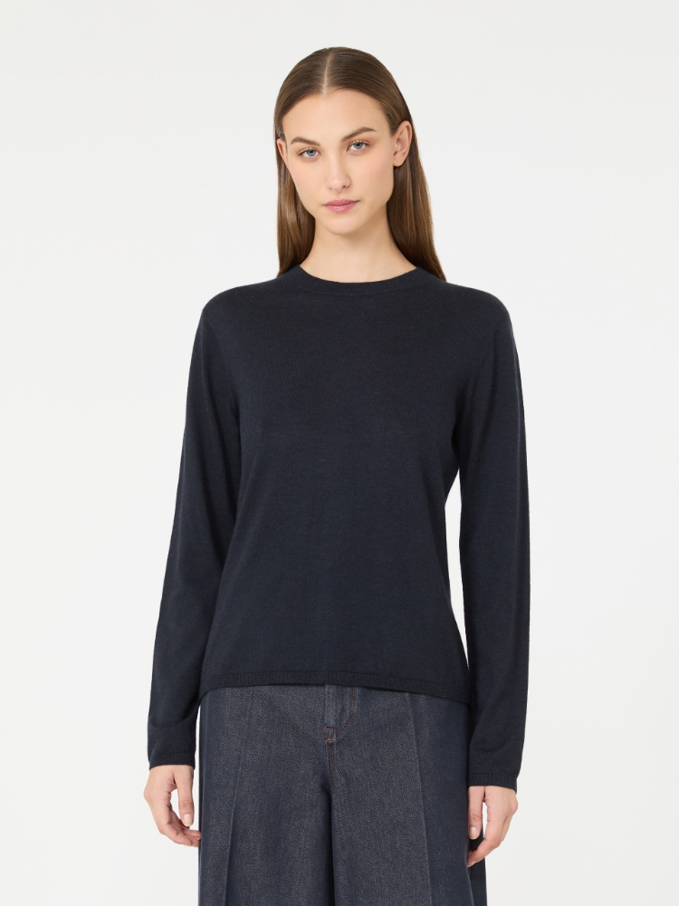 Cashmere yarn crew-neck sweater - ULTRAMARINE - Max Mara - 2