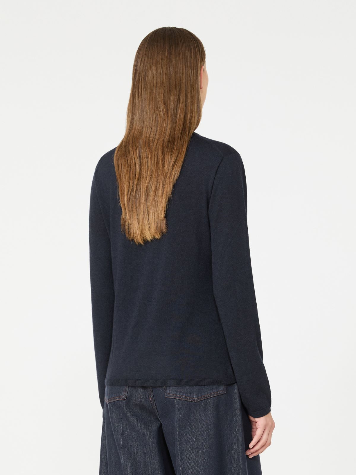 Cashmere yarn crew-neck sweater - ULTRAMARINE - Max Mara - 3