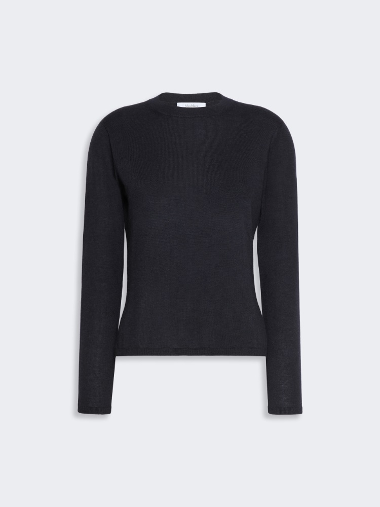 Cashmere yarn crew-neck sweater - ULTRAMARINE