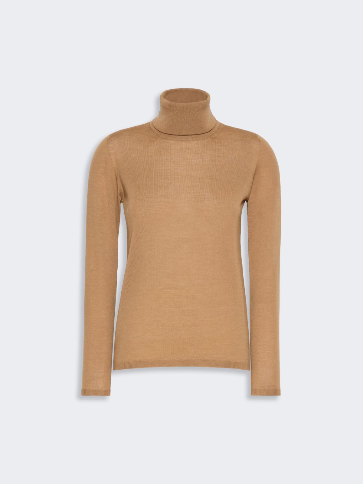 Wool yarn polo-neck sweater - CAMEL - Max Mara - 4