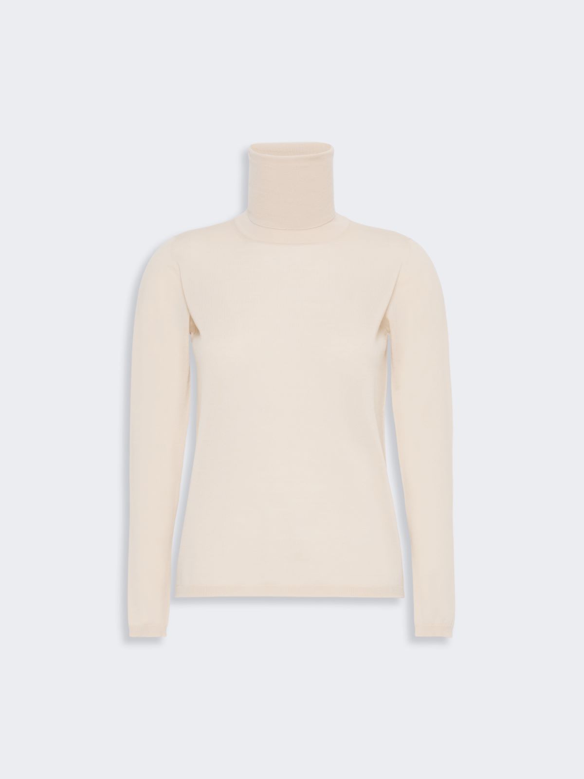 Wool yarn polo-neck sweater - WHITE - Max Mara - 4