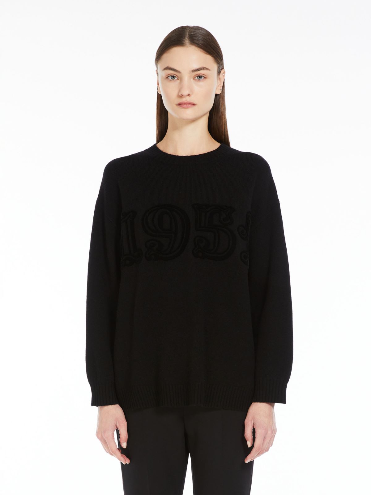 Wool and cashmere jumper - BLACK - 2
