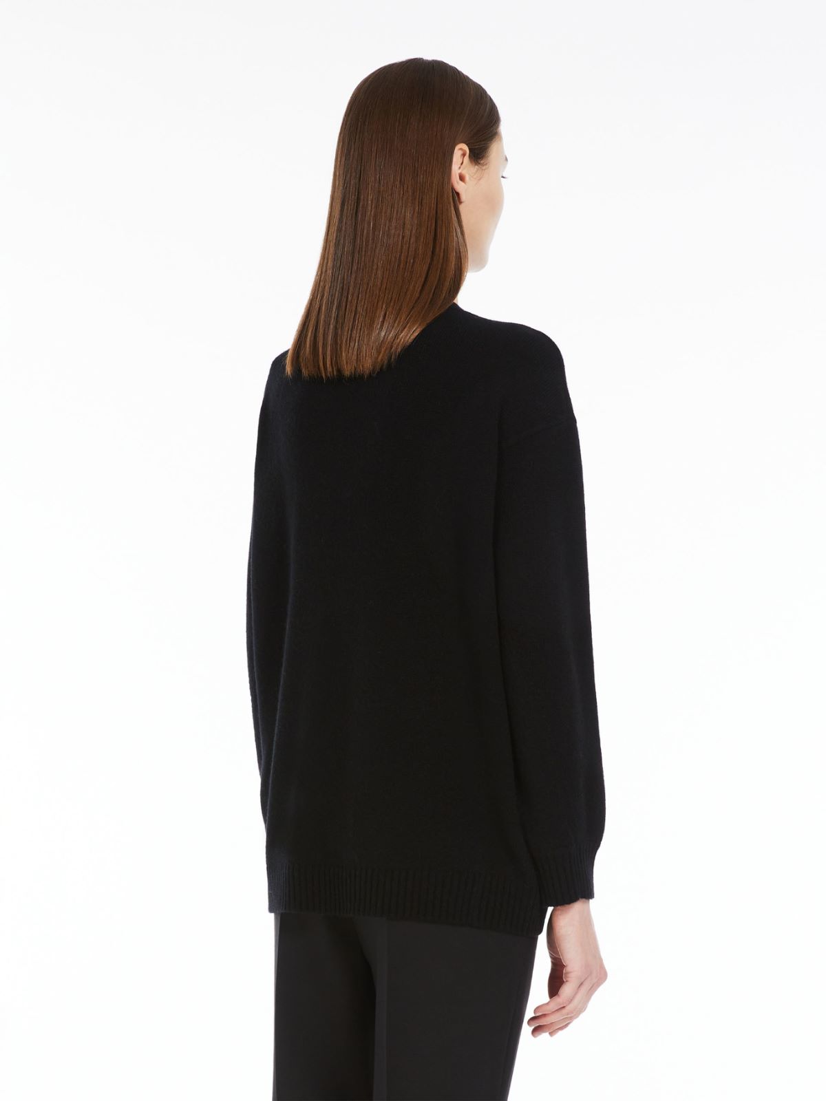 Wool and cashmere jumper - BLACK - 3