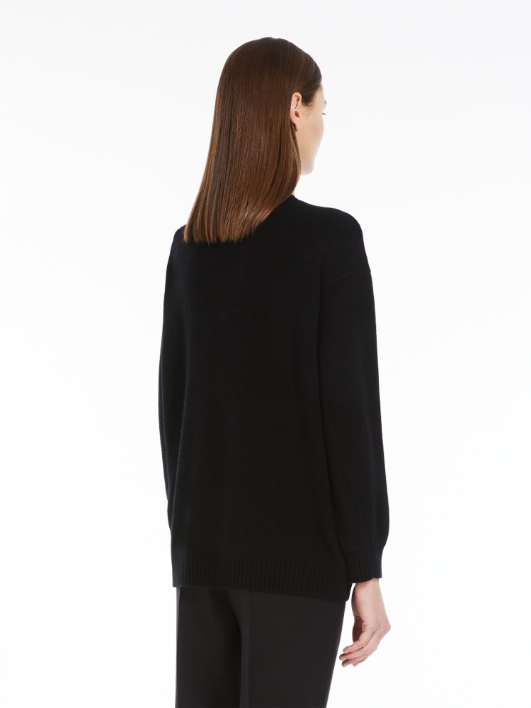 Wool and cashmere jumper - BLACK - 3